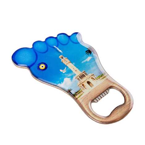 İzmir Temalı Myros Metal Ayak Açacak Magnet 100x59 mm - 2