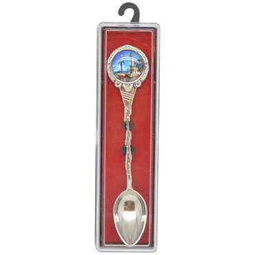 Izmir Themed Collectible Souvenir Metal Tea Spon With Giftbox 25x130 mm - 6