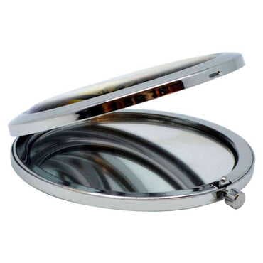 Izmir Themed Customised Metal Epoxy Travel Make Up Compact Mirror 70x11 mm - 2