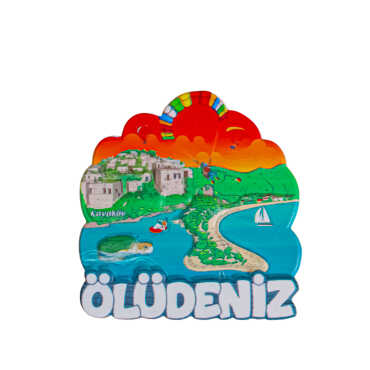 Fethiye Temalı Myros Yöresel Polyester Magnet - 4