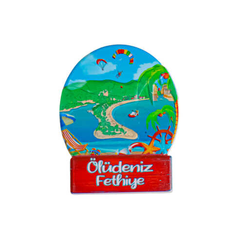 Fethiye Temalı Myros Yöresel Polyester Magnet - 6