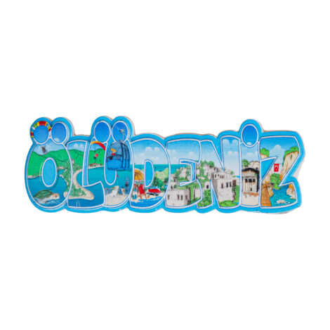 Fethiye Temalı Myros Yöresel Polyester Magnet - 11