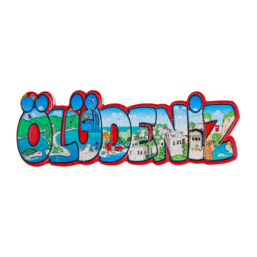 Fethiye Temalı Myros Yöresel Polyester Magnet - 8