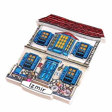 İzmir Temalı Myros Yöresel Polyester Magnet - 15
