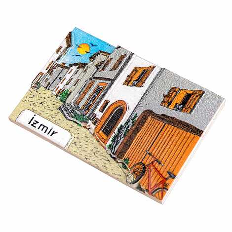 İzmir Temalı Myros Yöresel Polyester Magnet - 16