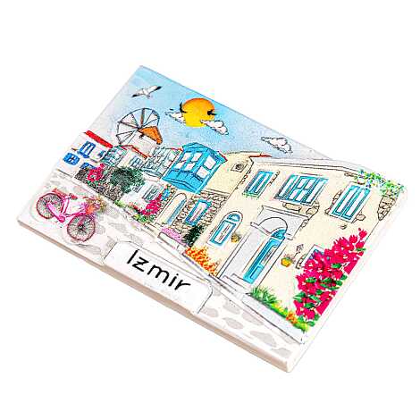 İzmir Temalı Myros Yöresel Polyester Magnet - 20