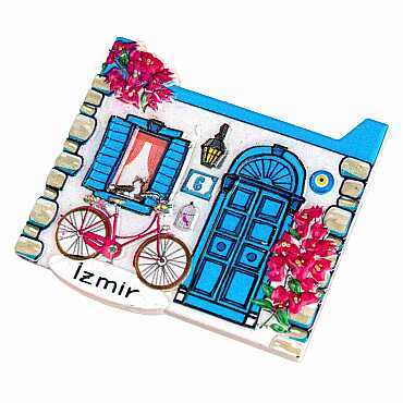 İzmir Temalı Myros Yöresel Polyester Magnet - 23