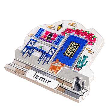 İzmir Temalı Myros Yöresel Polyester Magnet - 26