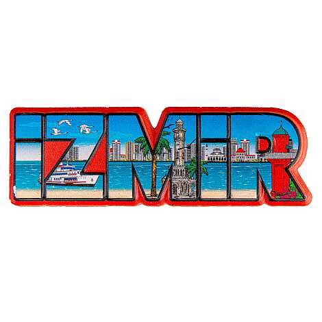 İzmir Temalı Myros Yöresel Polyester Magnet - 34