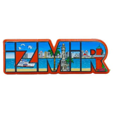 İzmir Themed Myros Local Polyester Refrigerator Magnet