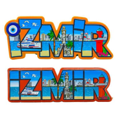 İzmir Themed Myros Local Polyester Refrigerator Magnet - 4