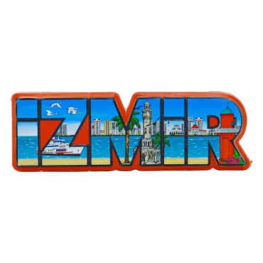 İzmir Themed Myros Local Polyester Refrigerator Magnet - 5