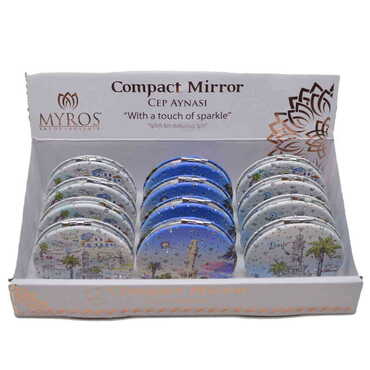 Izmir Themed Custom Printed Round Pocket Mirror - 4