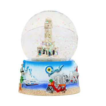 İzmir Temalı Polyester Suluküre 45 Mm