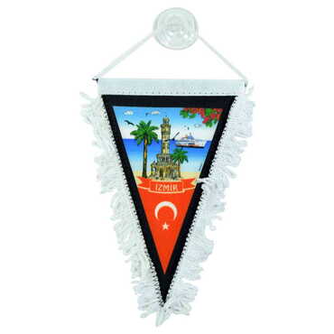 Myros - Toptan İzmir Temalı Üçgen Flama 10X15 cm