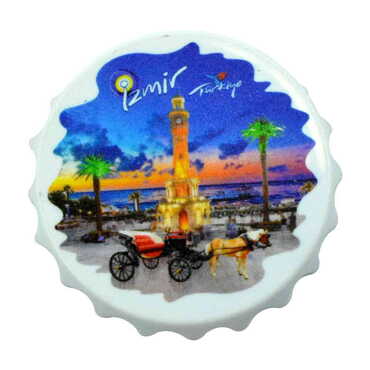 Toptan İzmir Temalı Uv Baskılı Kapak Açacak Magnet 63x15 mm - 4