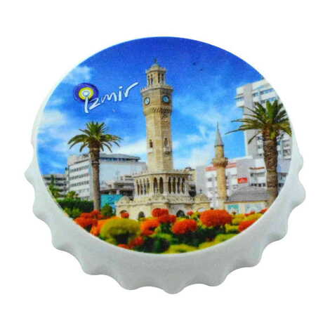Toptan İzmir Temalı Uv Baskılı Kapak Açacak Magnet 63x15 mm - 5