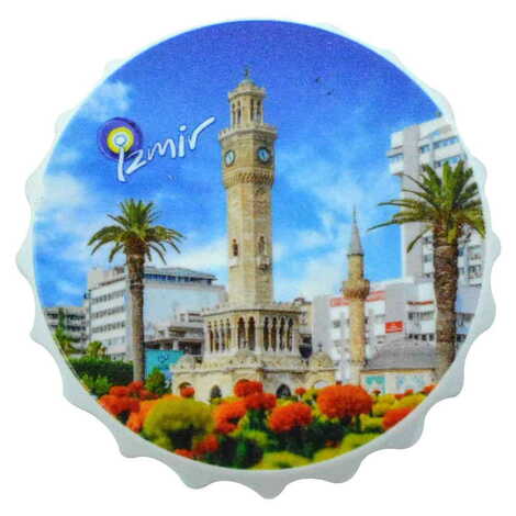 Toptan İzmir Temalı Uv Baskılı Kapak Açacak Magnet 63x15 mm - 6