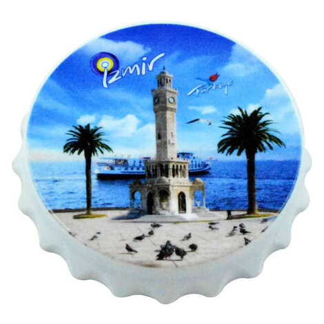 Toptan İzmir Temalı Uv Baskılı Kapak Açacak Magnet 63x15 mm - 7