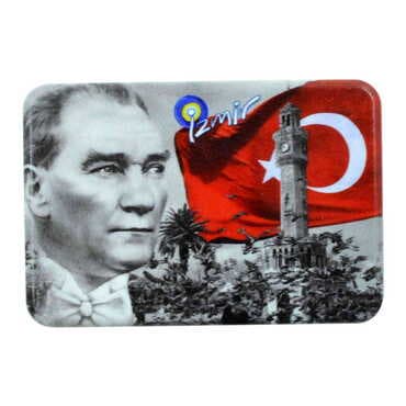 Toptan İzmir Temalı Uv Baskılı Magnet 80x50 mm - 5