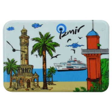 Toptan İzmir Temalı Uv Baskılı Magnet 80x50 mm - 13