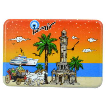 Toptan İzmir Temalı Uv Baskılı Magnet 80x50 mm - 14