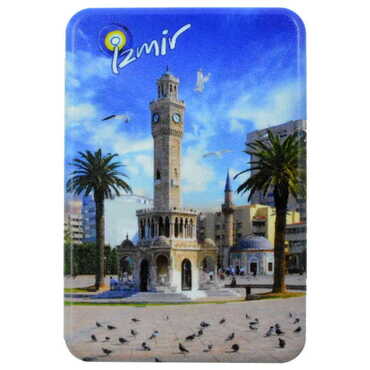 Toptan İzmir Temalı Uv Baskılı Magnet 80x50 mm - 19