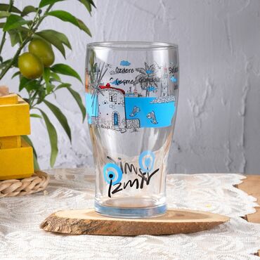 Izmir Themed Beer Glass - Thumbnail