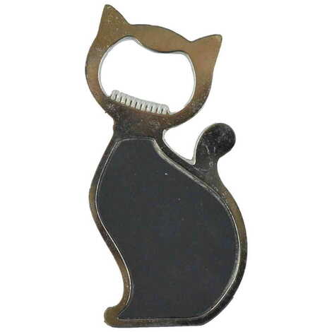 Izmir Themed Cat Shaped Metal Magnetic Bottle Opener 97x48 mm