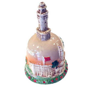 Myros - Izmir Themed Ceramic Brown Bell