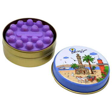 Izmir Themed Custom Print Metal Tin Soap Box - Thumbnail