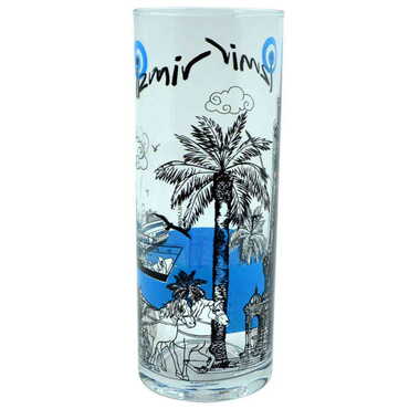 Izmir Themed Custom Printed Raki-Ouzo Glass - Thumbnail