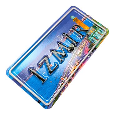 Izmir Themed Embossed Pvc Oppression Fridge Magnet - Thumbnail