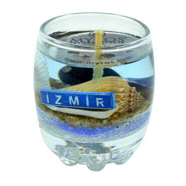 Myros - Izmir Themed Glass Transparent Gel Candle