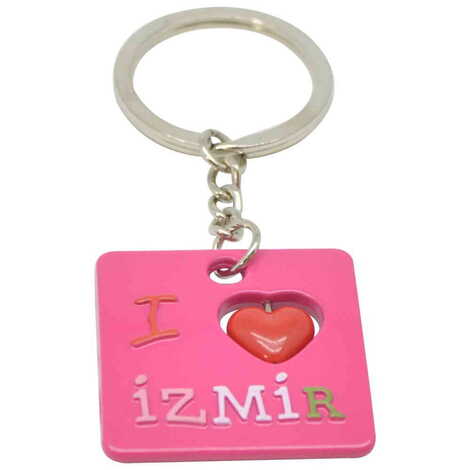 Izmir Themed Metal Keychain - 4