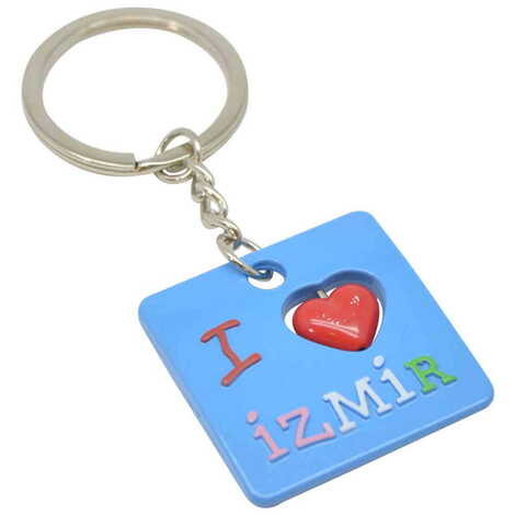 Izmir Themed Metal Keychain - 5