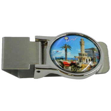 Izmir Themed Metal Money Clip - Thumbnail