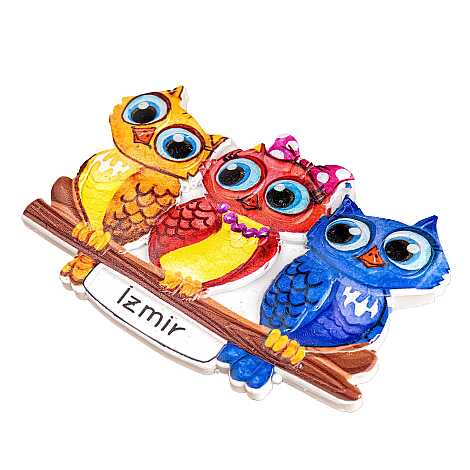 İzmir Themed Myros Local Polyester Refrigerator Magnet - 12