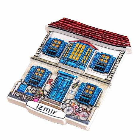 İzmir Themed Myros Local Polyester Refrigerator Magnet - 15