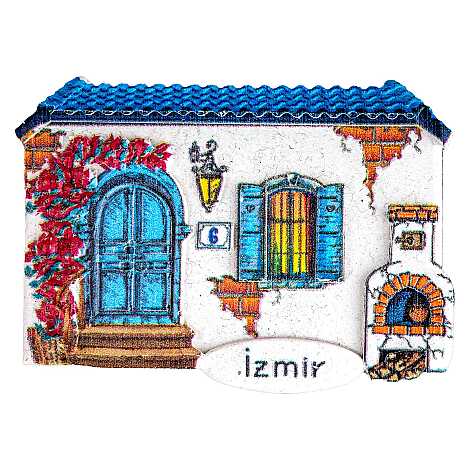 İzmir Themed Myros Local Polyester Refrigerator Magnet - 31