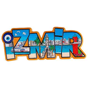 İzmir Themed Myros Local Polyester Refrigerator Magnet - 33