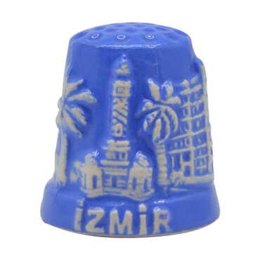 Myros - Izmir Themed Relief Ceramic Thimble