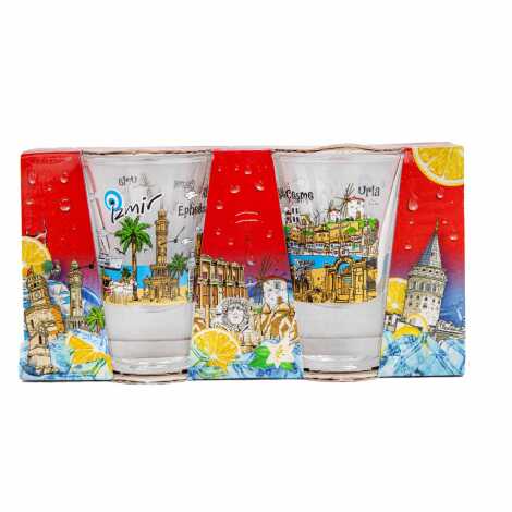 Izmir Themed Shot Glass Set of 2 Pcs - 1