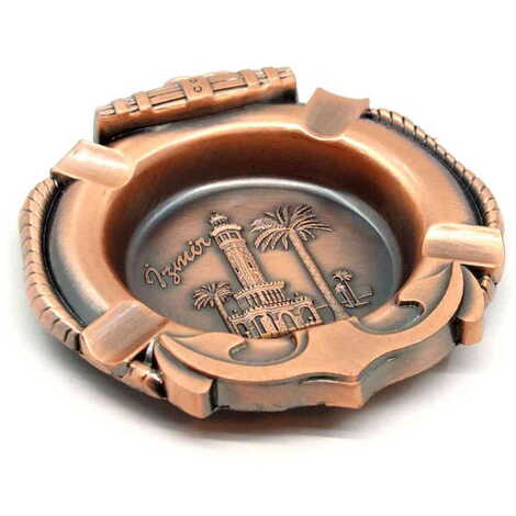 İzmir Themed Small Metal Ashtray