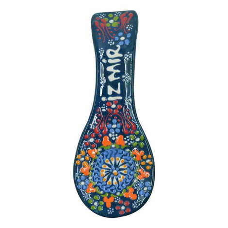 Izmir Themed Turkish Ceramic Relief Serie B Spoon Rest