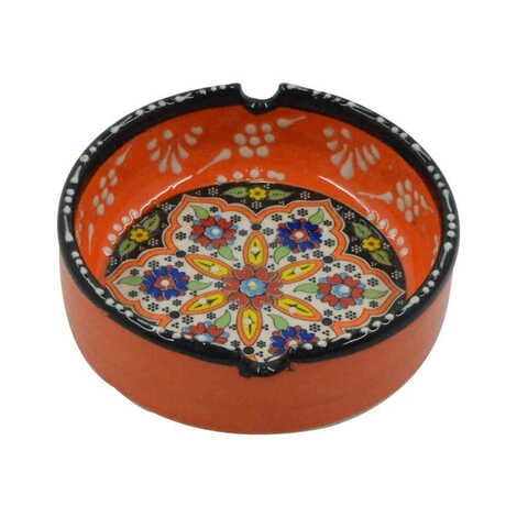 Izmir Themed Turkish Ceramic Special Relief Ashtray Big Size