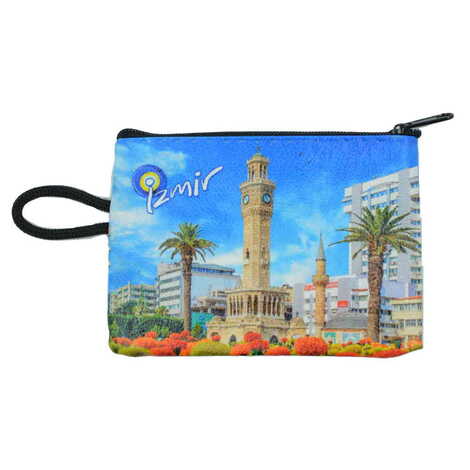 Izmir Themed Turkish Woven Wallet 113x80x8 mm