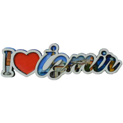 Izmir Themed Wooden Customised City Name Letter Souvenir Fridge Magnet