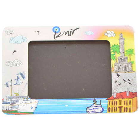 Izmir Themed Wooden UV Printed Desktop Photo Frame