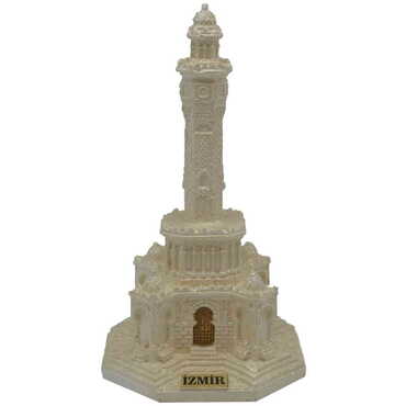 Izmir Tower Themed Polyester Figurine - Thumbnail